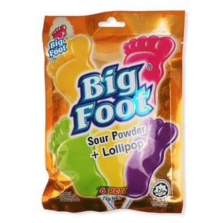 Kẹo que bột chua bàn chân big foot gói 6 que