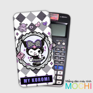 Miếng decal kuromi dán cái loại máy tính (casio fx-570 / fx-570 ii / fx-580 / fx-880, vinacal....)