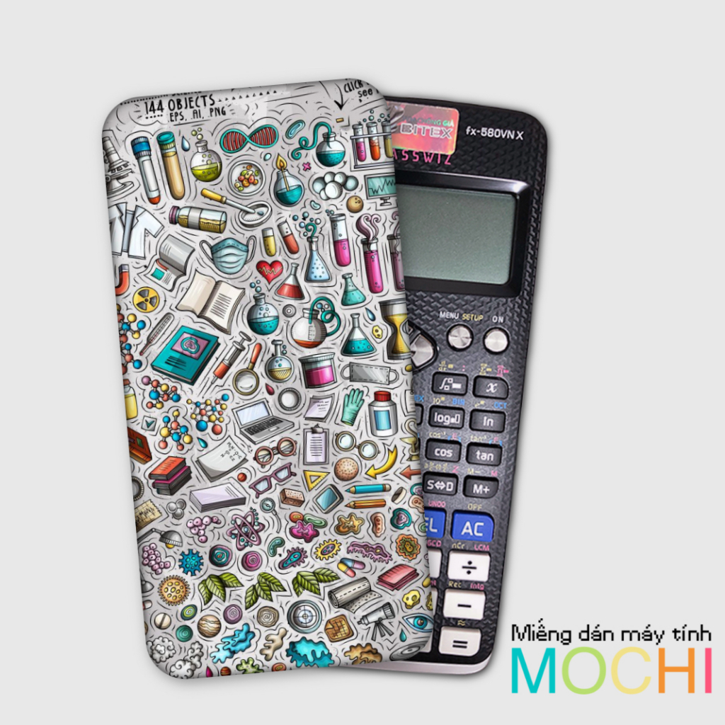 Miếng decal dán cái loại máy tính (casio fx-570 / fx-570 ii / fx-580 / fx-880, vinacal....)