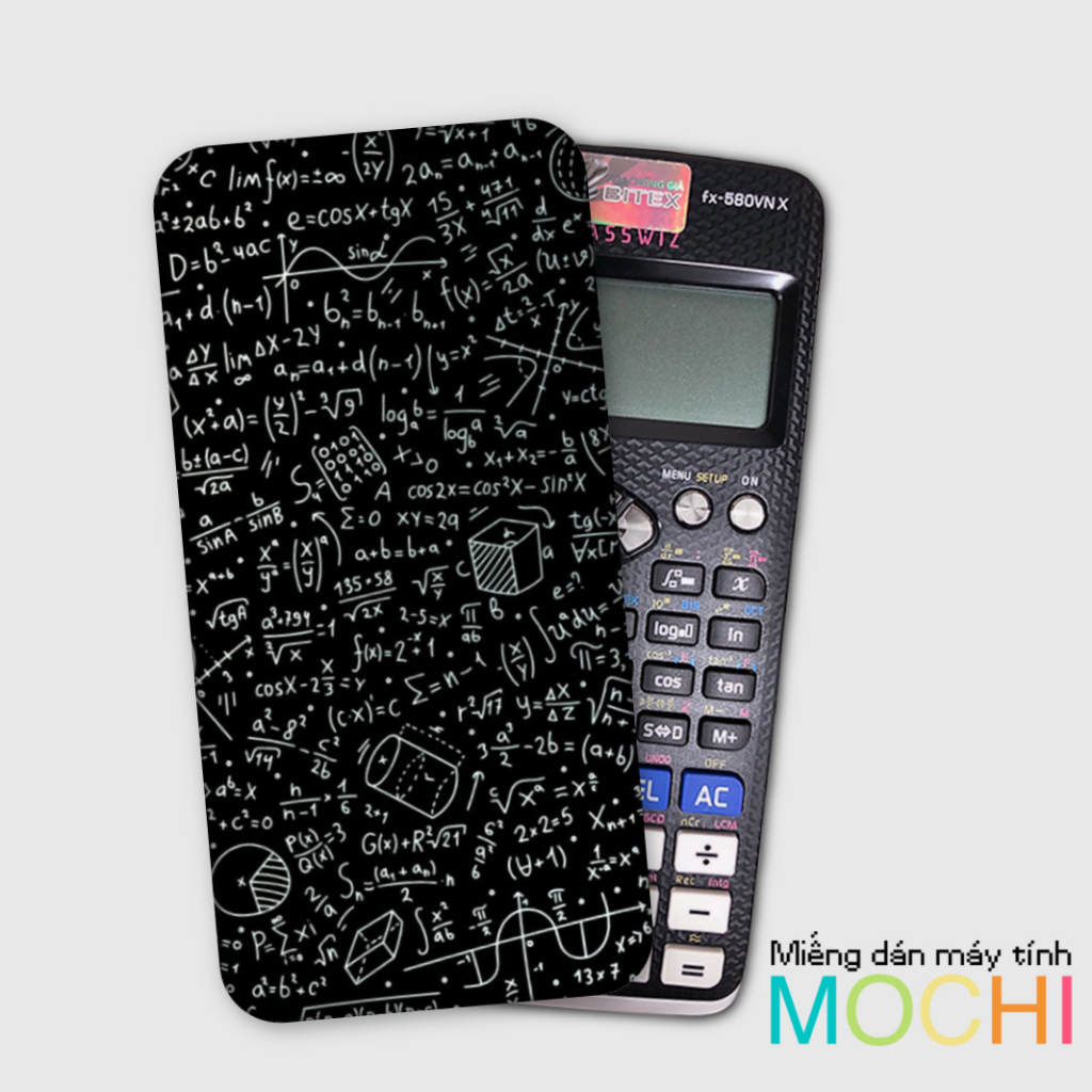 Miếng decal dán cái loại máy tính (casio fx-570 / fx-570 ii / fx-580 / fx-880, vinacal....)