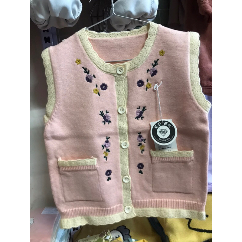 Áo len gile bé gái 3-17kg