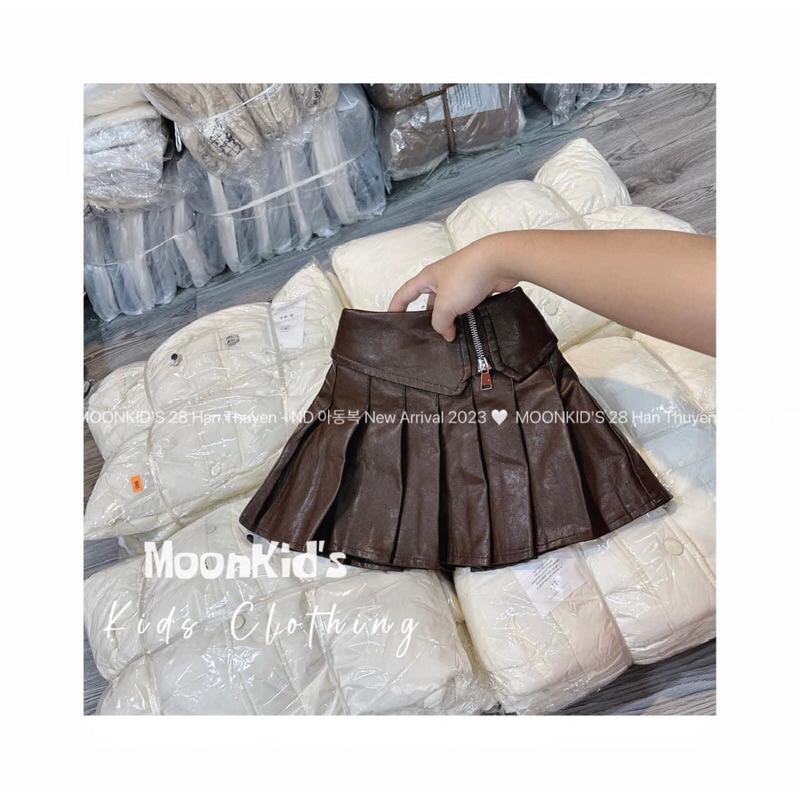 CHÂN VÁY DA CẠP CAO CHO BÉ