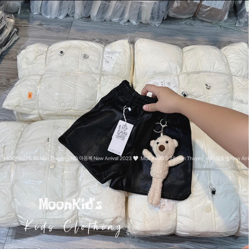 QUẦN DA KÈM GẤU CHO BÉ
