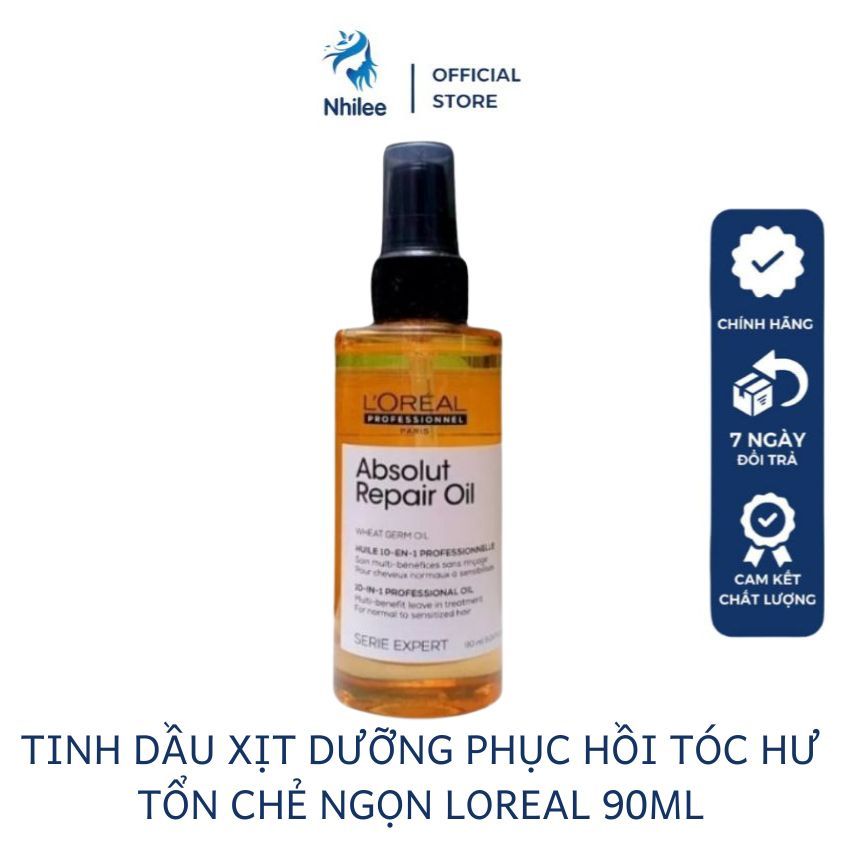 Tinh dầu serum xịt dưỡng phục hồi tóc loreal NL253 cải thiện tóc khô xơ chẻ ngọn 90ml- NHILEE