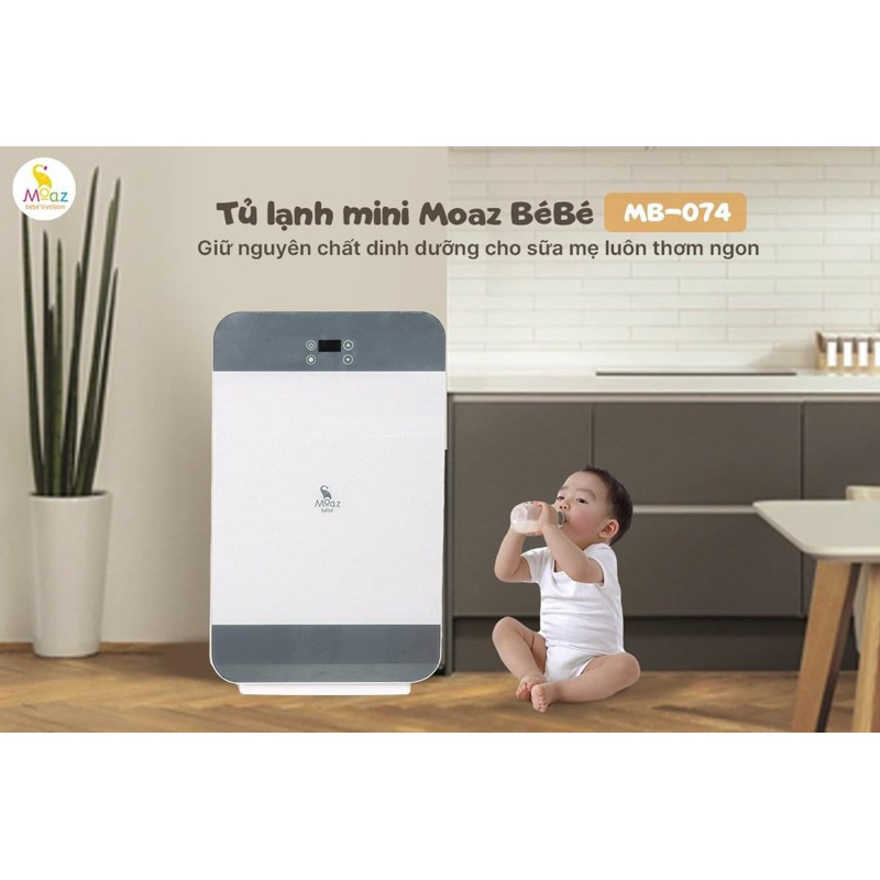 Tủ lạnh mini phiên bản 2023 moaz bébé moaz bebe mb074 dung tích 23L bảo hành chính hãng 12 tháng