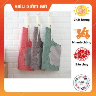 Tạp dề chống thấm có vải bông lau tay