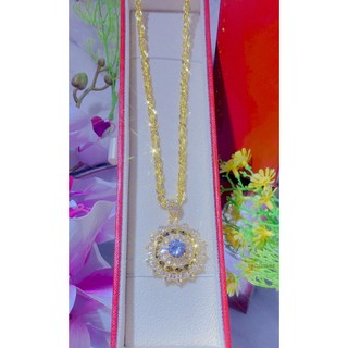 Dây Chuyền Hình Tròn  Nhiều Đá Cực Sang - HM05349 Kết Hợp Dây Đa Dạng Tự Chọn