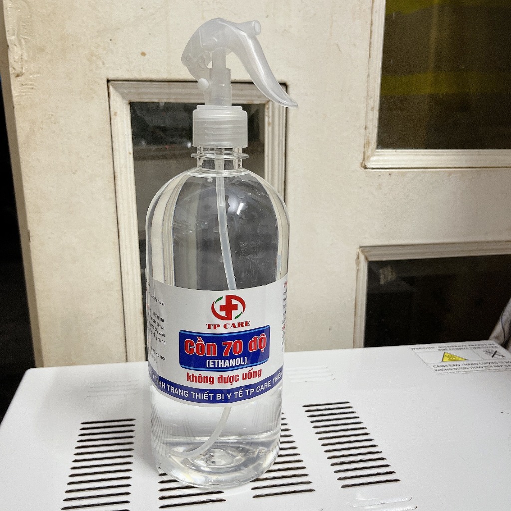 Cồn 70 độ sát khuẩn 1lit 1000ml vòi xịt TP hương chanh sả- tân bình