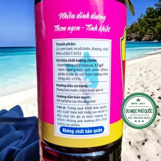 Nước mắm cá cơm - chai 1 lít 12 độ đạm