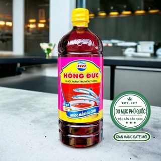Nước mắm cá cơm - chai 1 lít 12 độ đạm