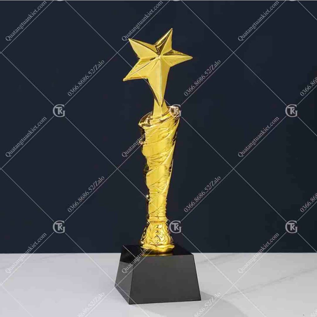 Cúp pha lê composite mạ vàng TK16