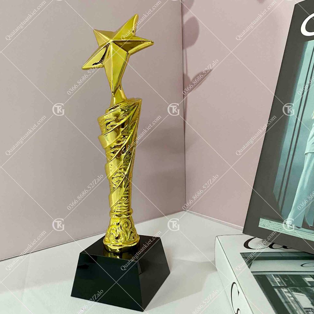 Cúp pha lê composite mạ vàng TK16