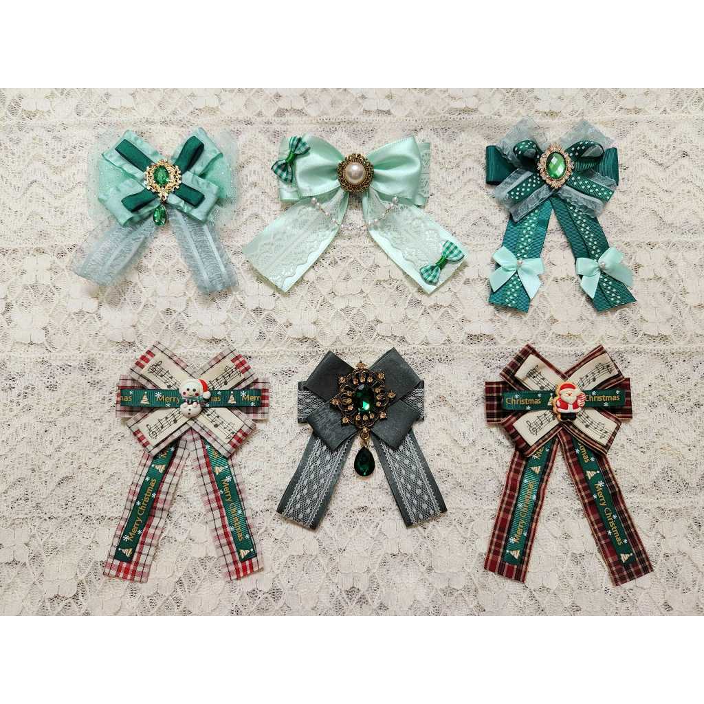 Nơ cài áo Tag cài áo Nơ kẹp tóc lolita vintage