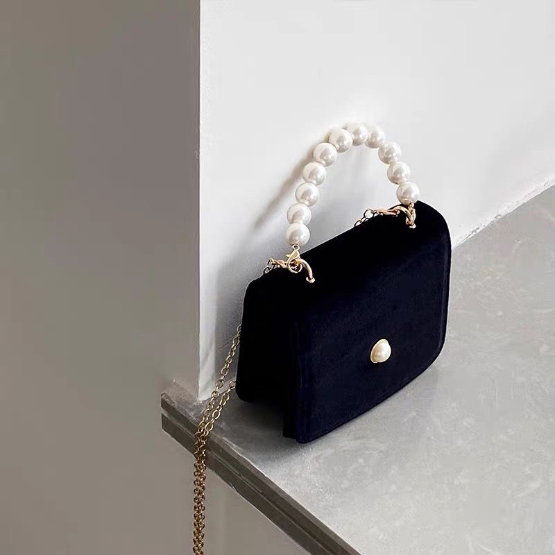 Túi xách nhung chuỗi cườm Joyx.Order. Quà tặng cho mỗi đơn hàng