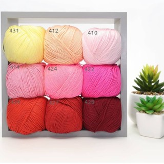 Len YarnArt Baby Cotton (Bảng màu 1) (cuộn 50gr)
