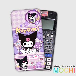 Miếng decal kuromi dán cái loại máy tính (casio fx-570 / fx-570 ii / fx-580 / fx-880, vinacal....)