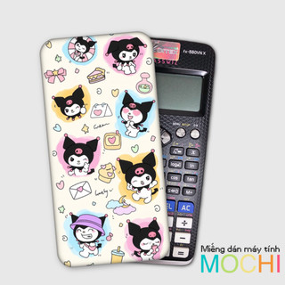 Miếng decal kuromi dán cái loại máy tính (casio fx-570 / fx-570 ii / fx-580 / fx-880, vinacal....)