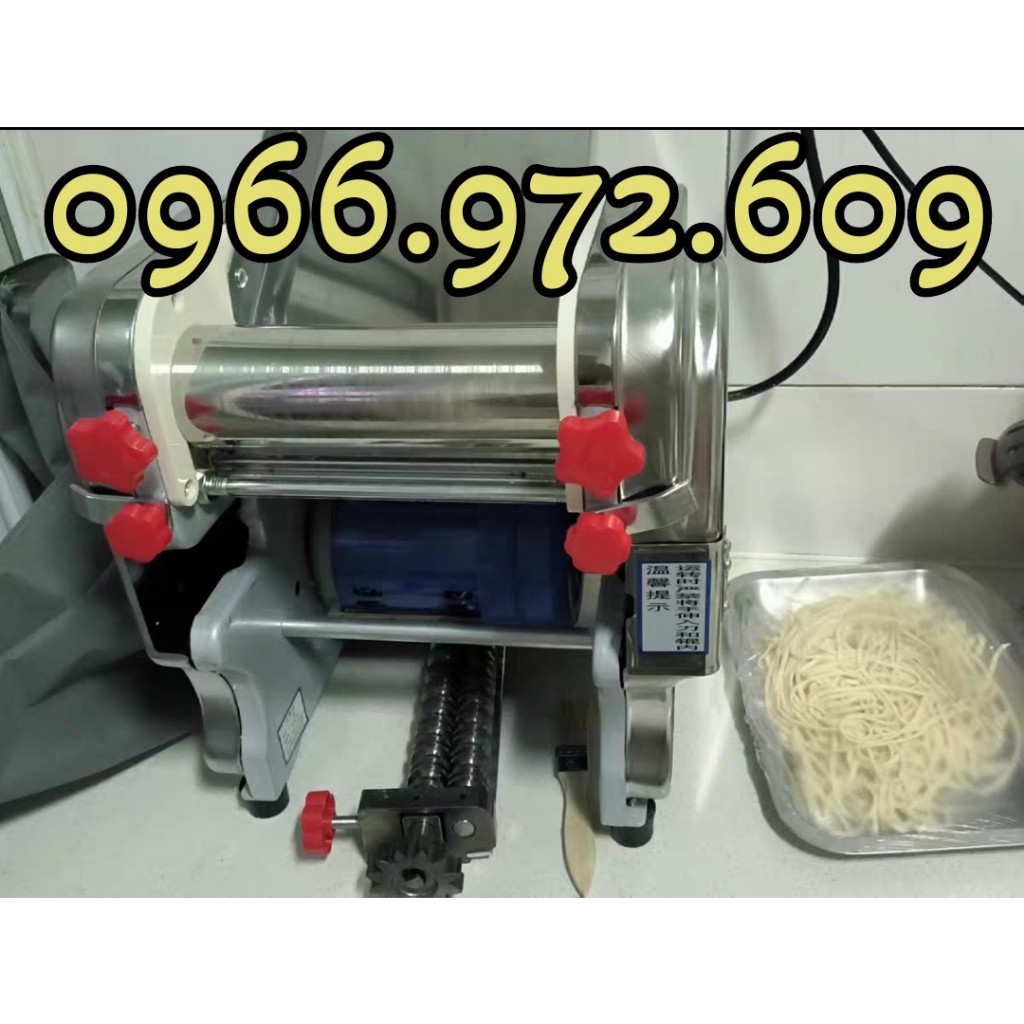 Máy cán bột cắt bột làm sợi bánh canh,làm mì tươi tự động mô tơ 750w