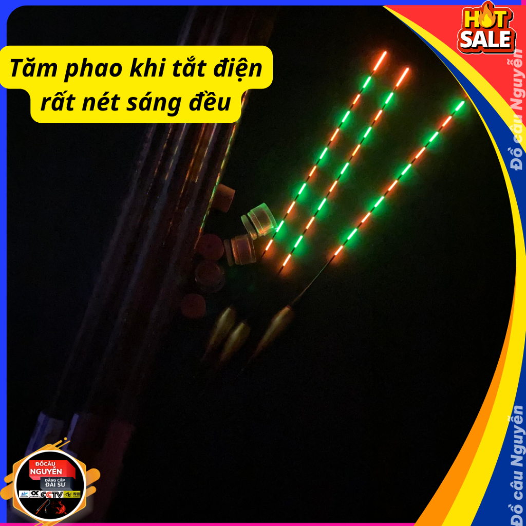 Phao đêm câu đài mỹ nhân ngư , phao câu cá mỹ nhân ngư nano tăm sáng
