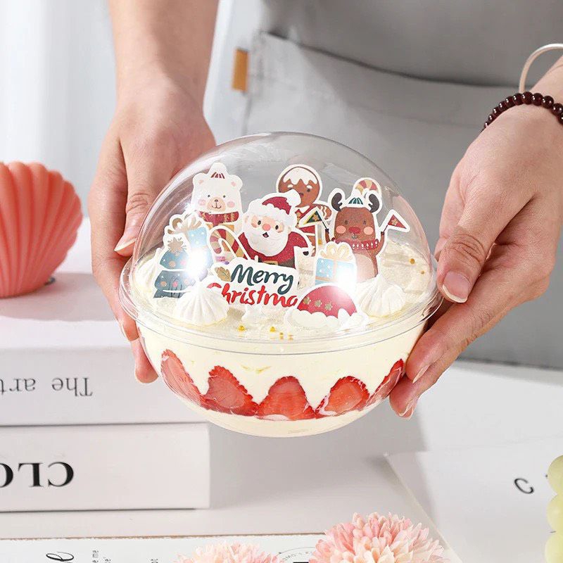 Hộp cầu kèm tay xách Noel 390ml