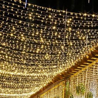 Dây Đèn LED Chớp (8-10m) Trang Trí Ngoài Trời – Màu Trắng / Vàng / Nhiều Màu*