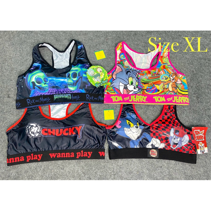Áo bra, áo ngực hoạt hình cartoon dễ thương, chất thun poly co giãn, thấm hút tốt