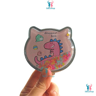 Gương trang điểm mini 2 mặtkim tuyến hình tròn, vuông, thỏ, mèo nhiều họa tiết phong cách hàn quốc dễ thương cho bạn gái
