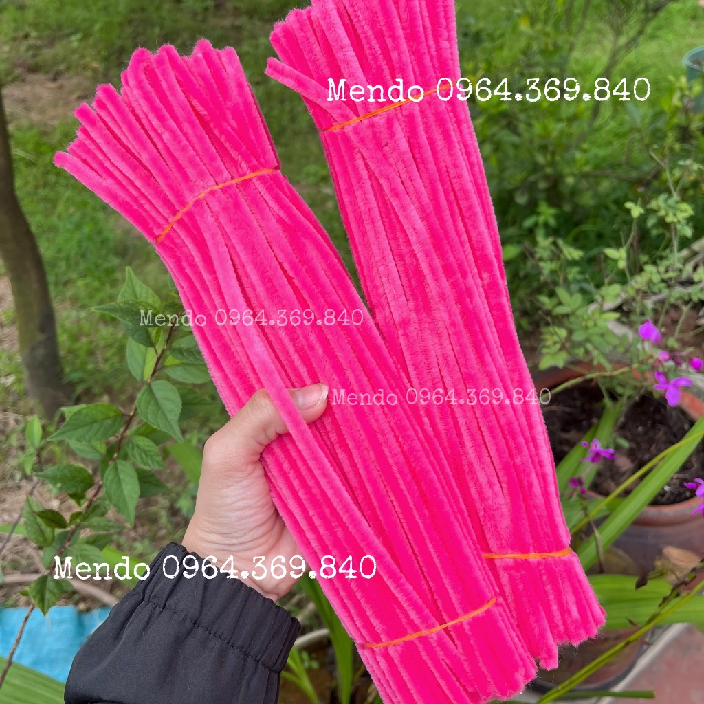 LOẠI 1 - 100 cành kẽm nhung - kẽm xù nhung trang trí làm đồ handmade dài 30cm