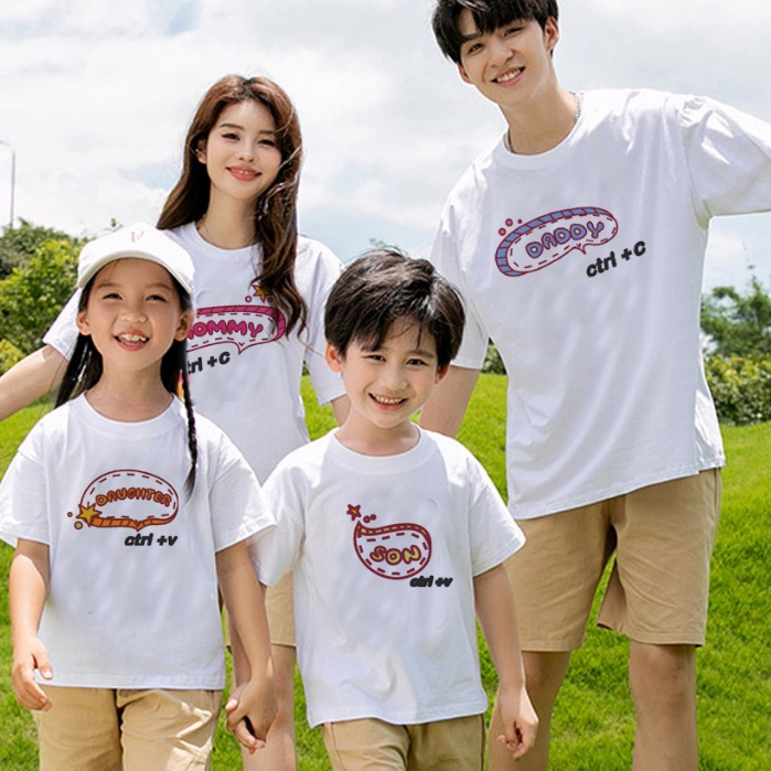 Áo Thun Gia Đình 3 4 5 Người Đi Chơi Du Lịch Biển Copy Paste -gd044- KTQN TSHIRT AND UNIFORM