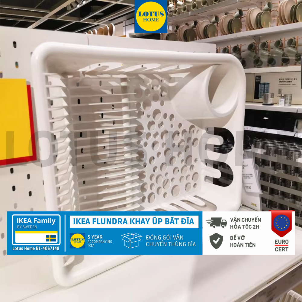 IKEA giá khay nhựa úp bát đĩa cốc chén nhà bếp IKEA FLUNDRA