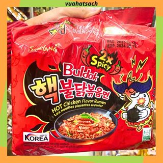 Bịch 5 gói mì SIÊU CAY Spicy 2X Samyang Hàn Quốc vị gà