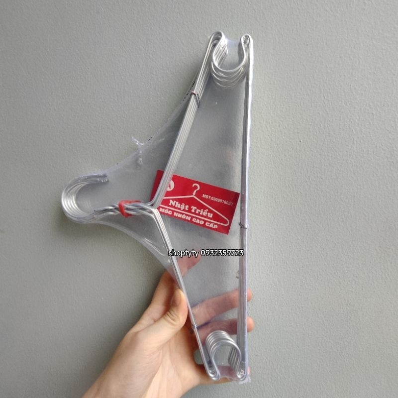 Set 10 Cái Móc Nhôm Phơi Quần Áo Trẻ Em 29cm- Người Lớn 40cm Loại Móc Inox Dày Hàng Tốt