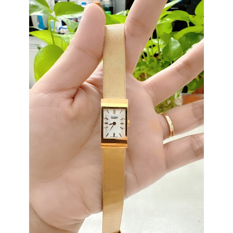 Đồng hồ nữ si nhật dáng dây lụa hiệu Katharine