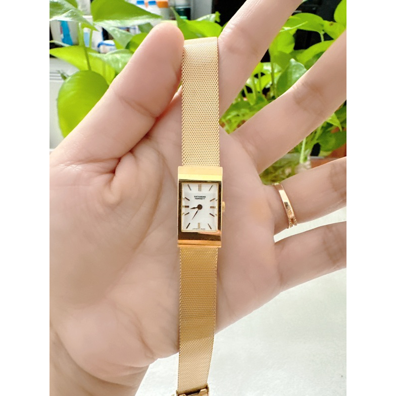 Đồng hồ nữ si nhật dáng dây lụa hiệu Katharine