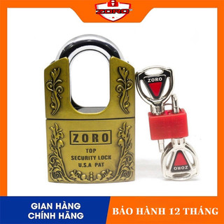Ổ khóa chống cắt ZORO 6 phân bông chìa tròn càng chống cắt, chống gỉ chống nước khóa ngoài trời cao cấp