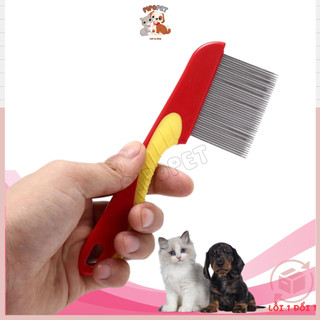 Lược chải ve rận cho mèo, lược chải ve rận cho chó, lược gỡ rối lông thú cưng pipopet