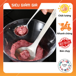 Thìa Nặn Thịt Viên, Làm Mộc, Nĩa Nặn Mộc Có Móc, Muôi nặn mọc inox , thìa làm mọc nặn thịt viên, vá vo tròn thịt