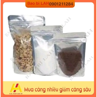 HN _ 1 Kg 0.5kg Túi Zip 1 mặt Trong 1 mặt Bạc đầy đủ các size