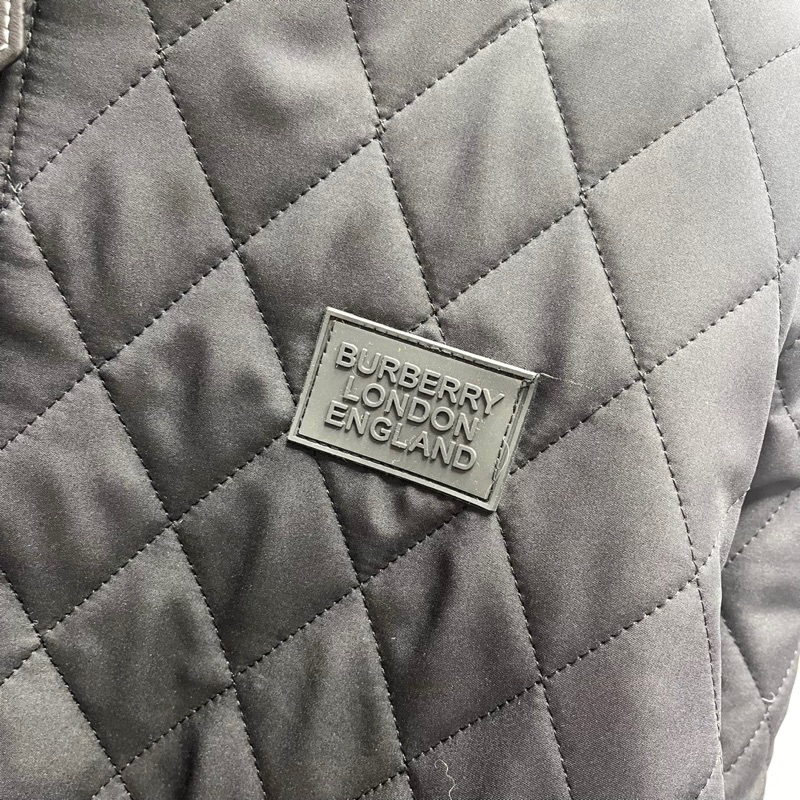 Áo khoác phao nam BBR mũ trùm dệt sọc quả trám túi zip logo lót gió kẻ sọc caro be 3 lớp dày dặn AK109P