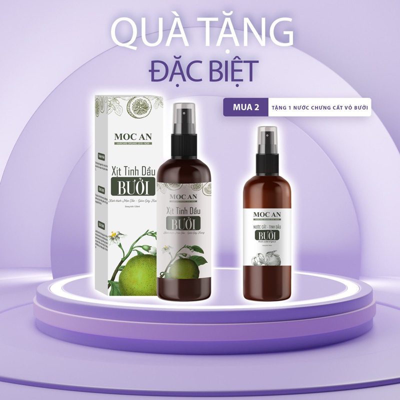 Xịt Tinh Dầu Bưởi Kích Mọc Tóc Mộc Ân Haircare 120 ml
