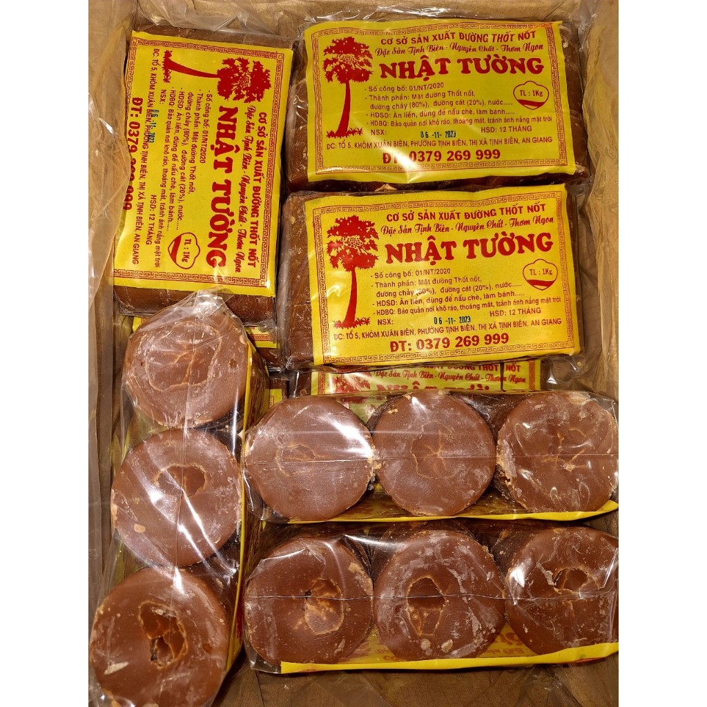 Đường thốt nốt Nhật Tường (Gói 1kg- 9 viên)