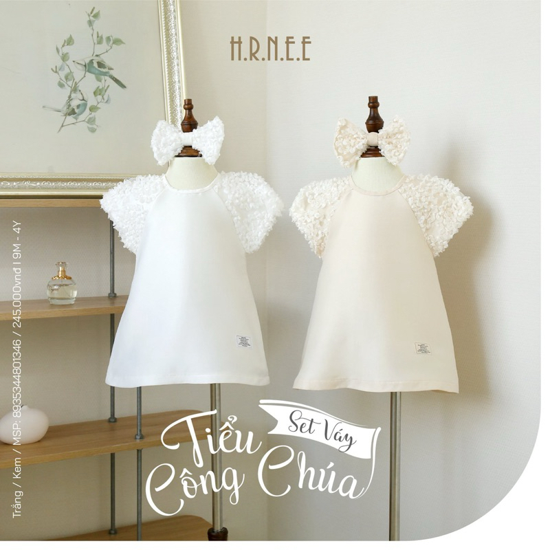 Váy Hrnee mềm mại cho bé gái (6-9M đến 3-4Y)