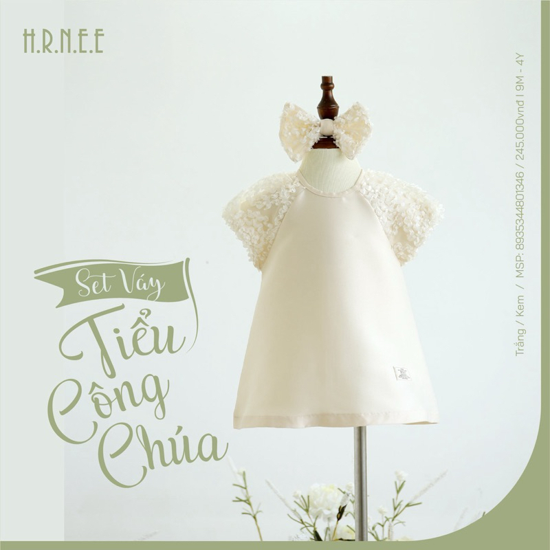 Váy Hrnee mềm mại cho bé gái