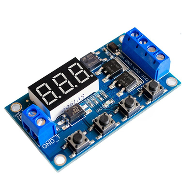 Mạch hẹn giờ 0-999 phút dùng Relay M421 hoặc Dual MOS, 5V-36V đóng ngắt thiết bị