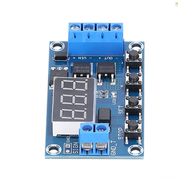 Mạch hẹn giờ 0-999 phút dùng Relay M421 hoặc Dual MOS, 5V-36V đóng ngắt thiết bị