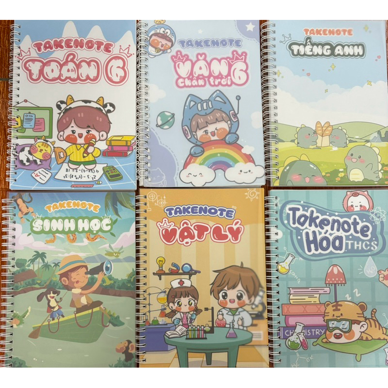 Combo 6 quyển takenote lớp 6