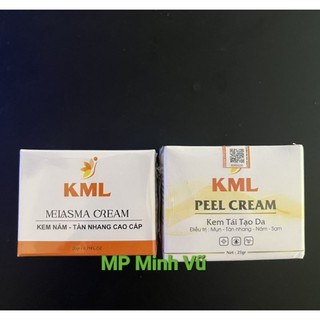 Combo peel da ko sưng đỏ nhanh bong KML