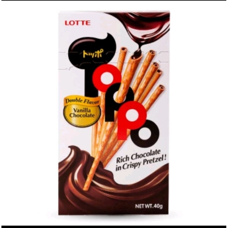 Combo 10 hộp Bánh toppo socola, vani, dâu 40g