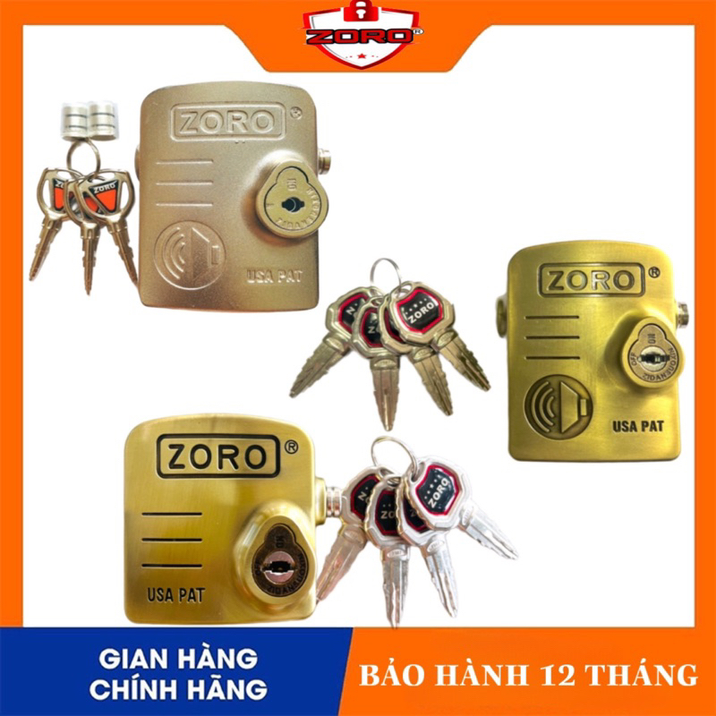 Ổ khóa chụp báo động chống trộm ZORO an toàn chống trộm - ổ khóa chống cắt toàn, chống cắt khoen cửa, ổ khóa chống trộm
