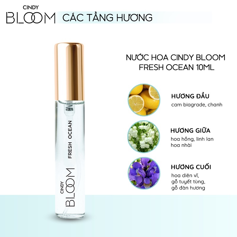 Nước hoa nữ Cindy Bloom Fresh Ocean năng động trẻ trung 10ml